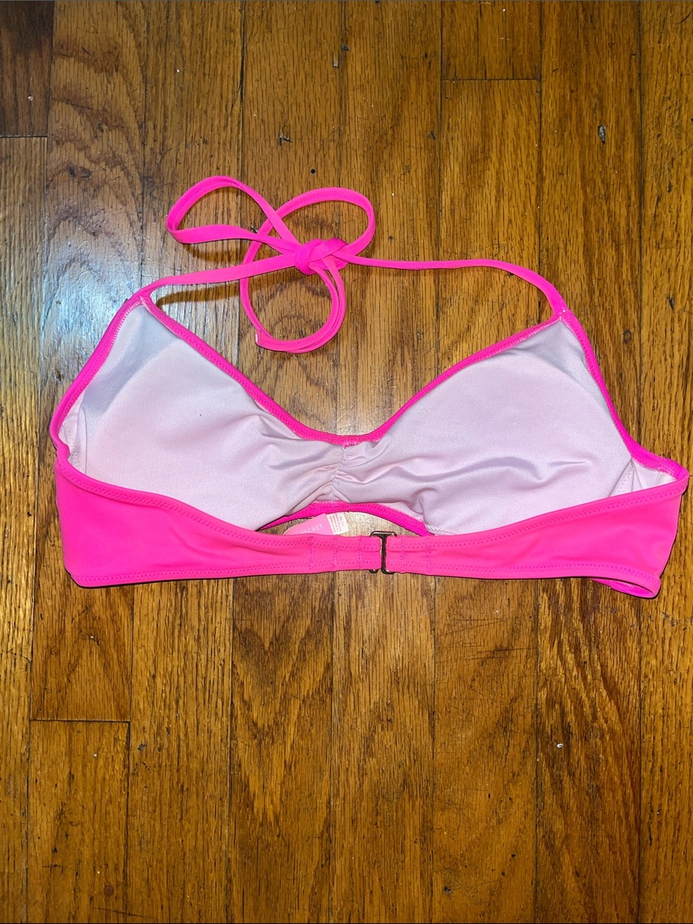 Victoria’s Secret Hot Pink Halter Bikini Top - Women's Swim Size Medium - Picture 5 of 7